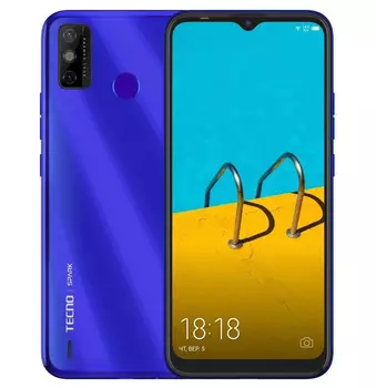 Смартфон Tecno Spark 6 Go 2/32Gb Galaxy Blue