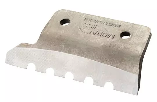Сменный зубчатый нож MORA ICE высокопроизводительный для шнека 200мм (с болтами для крепления ножей) (20593)