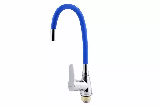 Смеситель для кухни FAUZT FZs-822-B101 гибкий излив тип См-МОЦБА Синий