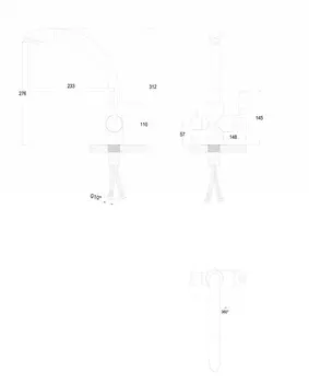 Смеситель для кухни Paulmark Essen Es213001-431 белый матовый