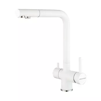 Смеситель для кухни Paulmark Skalen Sk213020-431 белый меаллик