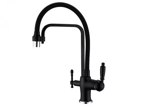 Смеситель для кухни под фильтр ZORG ZR 342-6 YF BLACK