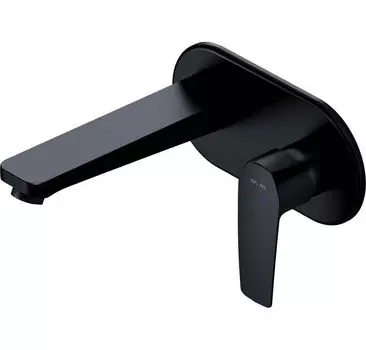 Смеситель для раковины AM.PM Gem F90A72222 монтируемый в стену черный