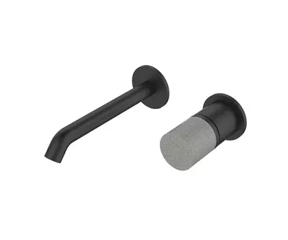 Смеситель для раковины Bronze de Luxe хром с ручкой под мрамор (24686BG)