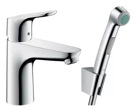 Смеситель для раковины с гигиеническим душем Hansgrohe Focus 31927000