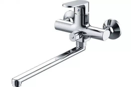 Смеситель для ванны c длинным изливом Bravat Pure (F6105161C-01A)