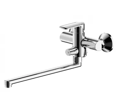 Смеситель для ванны длинный излив Bravat Louise (F6191183CP-01L-RUS)