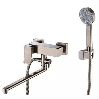 Смеситель для ванны и душа WasserKRAFT Exter 1602L с длинным изливом 9061218
