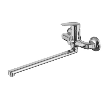 Смеситель для ванны и душа Milardo Niagara с длинным изливом NIASBLCM10