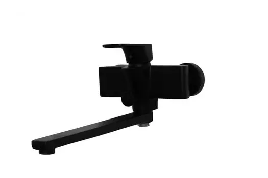 Смеситель для ванны с душем D&amp;K Berlin.Technische длинный излив черный (DA1433325)