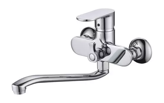 Смеситель для ванны с душем D&amp;K Rhein.Speyer DA1313341 длинный излив хром