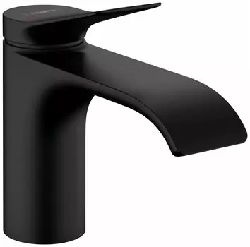 Смеситель Hansgrohe Vivenis для раковиня 75010670, 80 с донным клапаном, матовый черный