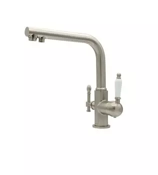 Смеситель с подключением фильтра (2в1) MILACIO Castellon Ceramic, сатин (MC.512.SN)