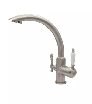 Смеситель с подключением фильтра (2в1) MILACIO Castellon Ceramic, сатин (MC.513.SN)