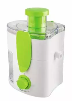 Соковыжималка центробежная Scarlett SC-JE50P01 600Вт рез.сок.:280мл. белый/зеленый