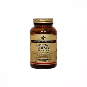 Солгар Капсулы Двойная Омега 3, 700 мг ЭПК и ДГК (Solgar, Жиры и жирные кислоты)