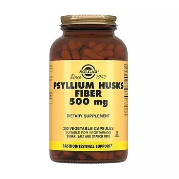 СОЛГАР Псиллиум, клетчатка кожицы листа капс. 500мг №200 (БАД)