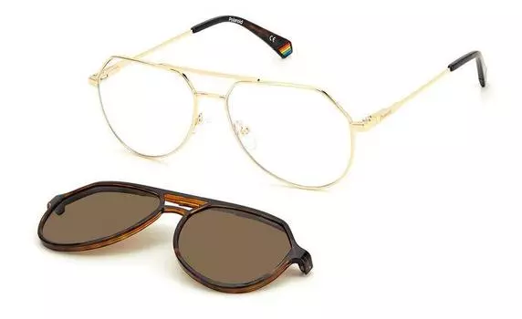 Солнцезащитные очки POLAROID 6156/CS GOLD (204360J5G56SP)