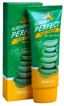 Солнцезащитный крем FarmStay Aloevera Perfect Sun Cream SPF 50+, 70г