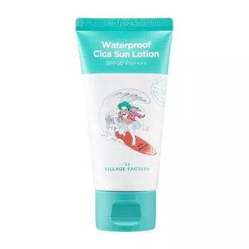 Солнцезащитный лосьон водостойкий VILLAGE 11 FACTORY Waterproof Cica Sun Lotion SPF50 PA++++