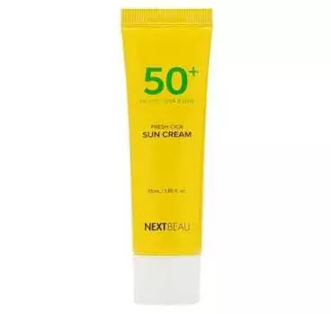 Солнцезащитный освежающий крем NEXTBEAU с центеллой азиатской SPF 50+ / PA++++, 55мл