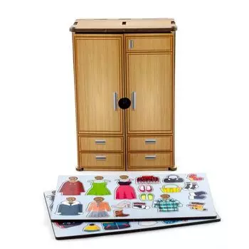 Сортер WOODLANDTOYS 133202 Шкаф. Одежда по сезонам