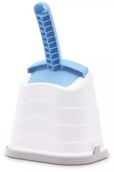 Совочек IMAC для туалета на подставке ROMEO 28 см, нежно-голубой