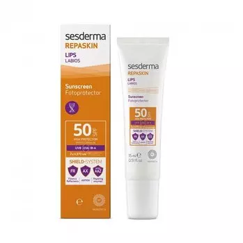 Средство для губ солнцезащитное Sesderma Repaskin SPF 50, 15 мл