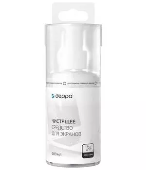 Средство для очистки экранов телевизоров и мониторов Deppa 200 мл 48001