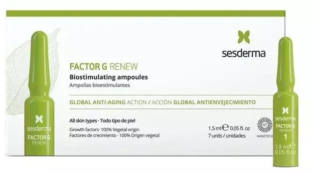 Средство в ампулах биостимулирующее SESDERMA Factor G Renew, 7 шт. по 1,5 мл