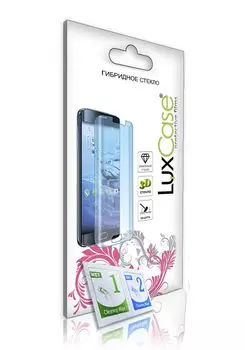 Стекло гибридное 3D LuxCase для Xiaomi 12/12X, Черная рамка, Прозрачное, Front, 0,15 мм 83270