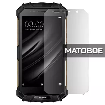 Стекло защитное гибридное МАТОВОЕ Krutoff для Doogee S60/S60 Lite