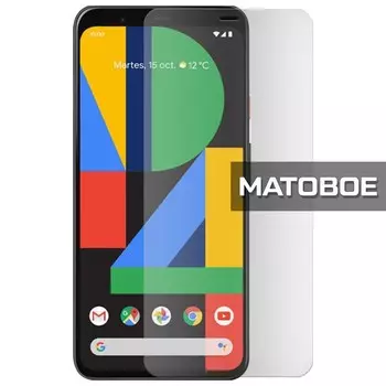 Стекло защитное гибридное МАТОВОЕ Krutoff для Google Pixel 4 XL