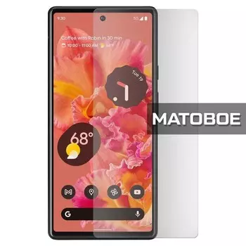 Стекло защитное гибридное МАТОВОЕ Krutoff для Google Pixel 6