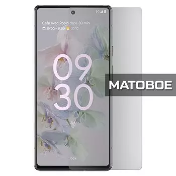 Стекло защитное гибридное МАТОВОЕ Krutoff для Google Pixel 6A