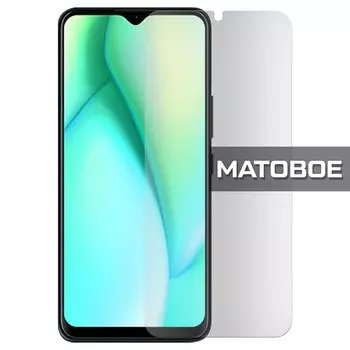 Стекло защитное гибридное МАТОВОЕ Krutoff для ITEL Vision 3 Plus