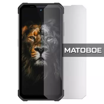 Стекло защитное гибридное МАТОВОЕ Krutoff для Oukitel WP17