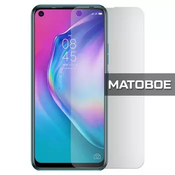 Стекло защитное гибридное МАТОВОЕ Krutoff для Tecno Camon 15 Air