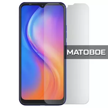 Стекло защитное гибридное МАТОВОЕ Krutoff для Tecno Spark 6 Go