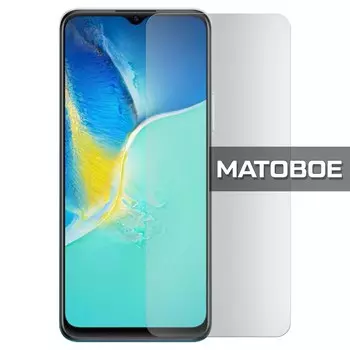 Стекло защитное гибридное МАТОВОЕ Krutoff для Vivo Y15s/Y15a