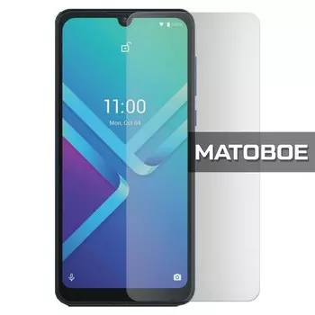 Стекло защитное гибридное МАТОВОЕ Krutoff для Wiko Y82