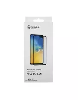Стекло защитное Red Line Vivo Y81 Full Screen (3D) tempered glass FULL GLUE черный УТ000016009