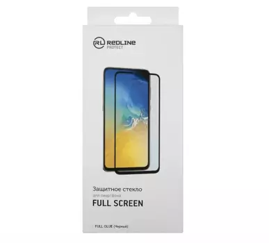 Стекло защитное Red Line Vivo Y91 Full screen tempered glass FULL GLUE черный УТ000018028