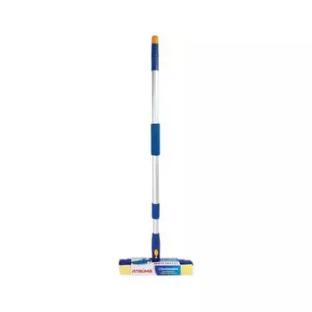 Стекломойка ЛАЙМА вращающ., телескоп.ручка,раб.часть 25см(стяжка,губка,ручка),д/дома и офиса,601494