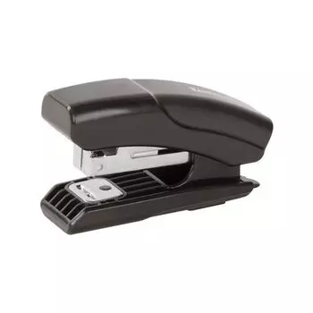 Степлер №10 МИНИ BRAUBERG Black Jack, до 12 листов, антистеплер, черный (8 шт.)
