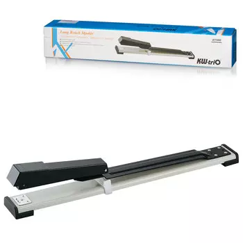 Степлер №24/6, 26/6 KW-trio, до 20 листов, С ФУНКЦИЕЙ БРОШЮРОВАНИЯ, серо-черный, -5900