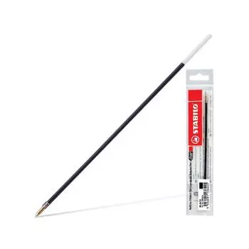 Стержень шариковый STABILO "Exam Grade", 145 мм, ЧЕРНЫЙ, узел 0,8 мм, линия письма 0,4 мм, 5880G/46 (20 шт.)