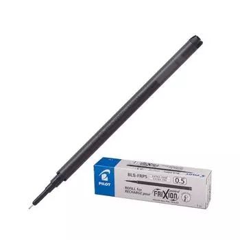 Стержень стираемый гелевый PILOT, 111 мм, ЧЕРНЫЙ, игольчатый узел 0,5 мм, линия письма 0,25 мм, BLS-FRP-5