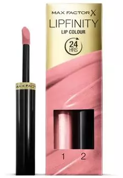 Стойкая губная помада и увлажняющий блеск Max Factor Lipfinity, 010 тон