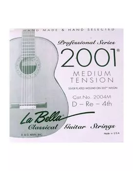 Струна La Bella 2004M отдельная 4-я струна для классической гитары